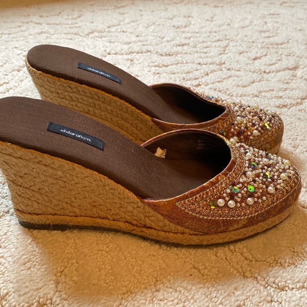 Wedge shoes new. Never worn.